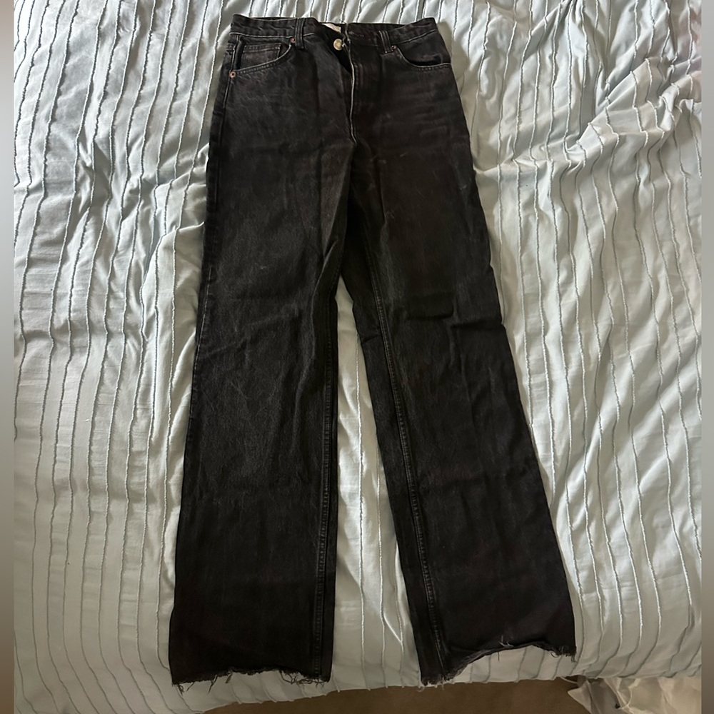 Zara High Waisted Black Women's Jeans